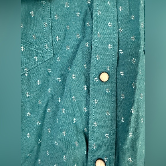 Cody James Teal Short Sleeve Casual Button Down Shirt - Picture 5 of 10